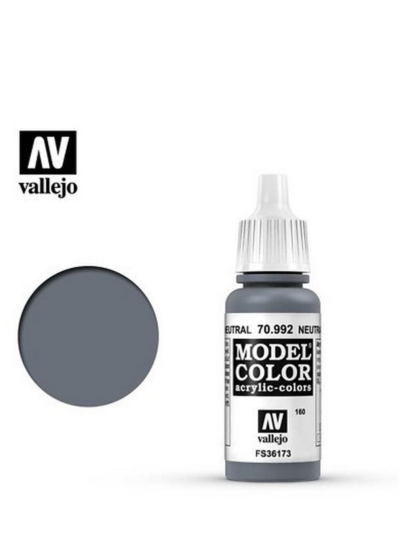 Vallejo Vallejo Model Color 992-17ml. Neutral Grey