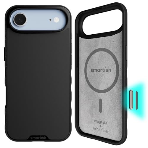 Smartish iPhone Air MagSafe Case Gripmunk wCamera Control Protection Magnetic Slim Case Lightweight Protective Thin Grip wMicrofiber Lining for iPhone Air Black Tie Affair - Image 1