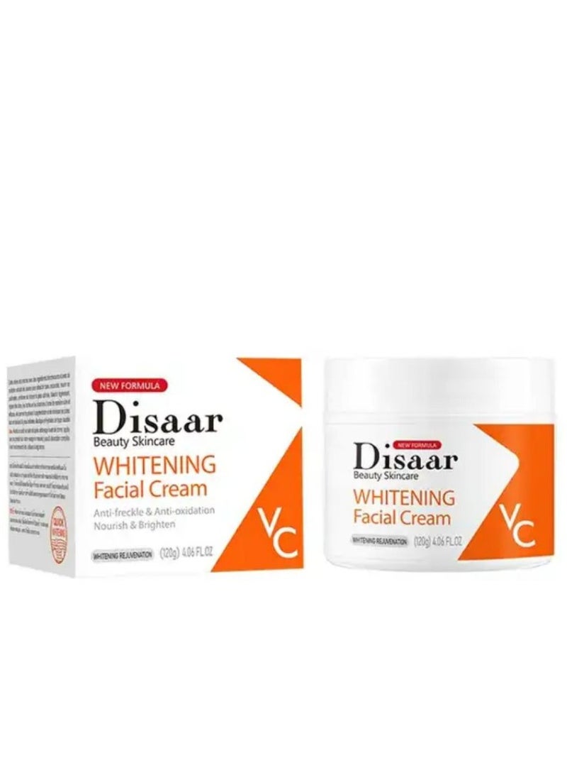 Disaar beauty skin cream vitamin c arbutin brightening anti aging whitening face cream for glowing skin 120 g - Image 1