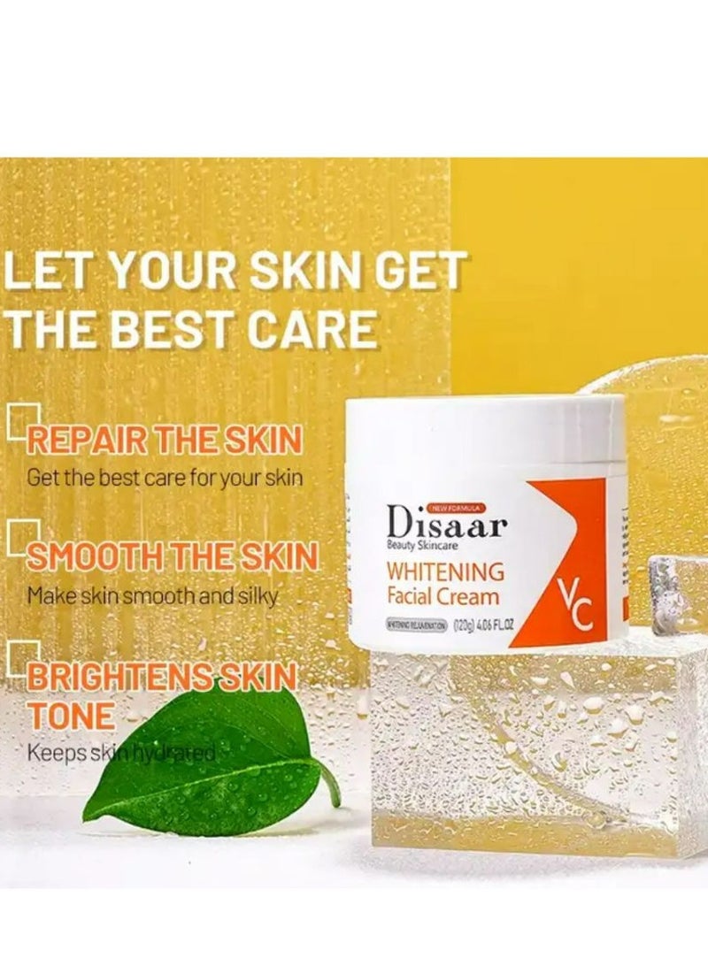 Disaar beauty skin cream vitamin c arbutin brightening anti aging whitening face cream for glowing skin 120 g - Image 4