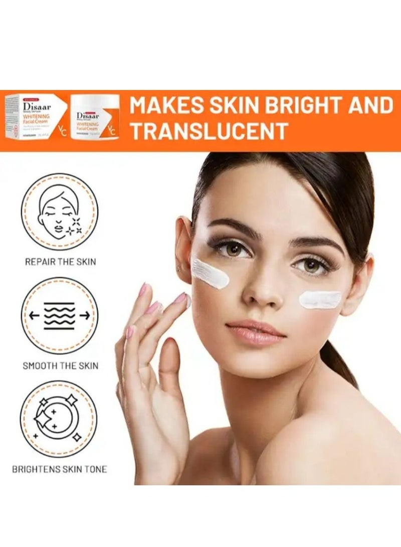 Disaar beauty skin cream vitamin c arbutin brightening anti aging whitening face cream for glowing skin 120 g - Image 3