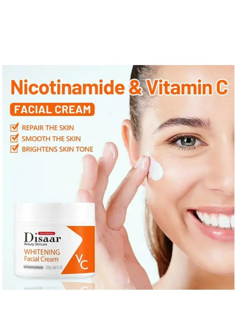 Disaar beauty skin cream vitamin c arbutin brightening anti aging whitening face cream for glowing skin 120 g - Image 2