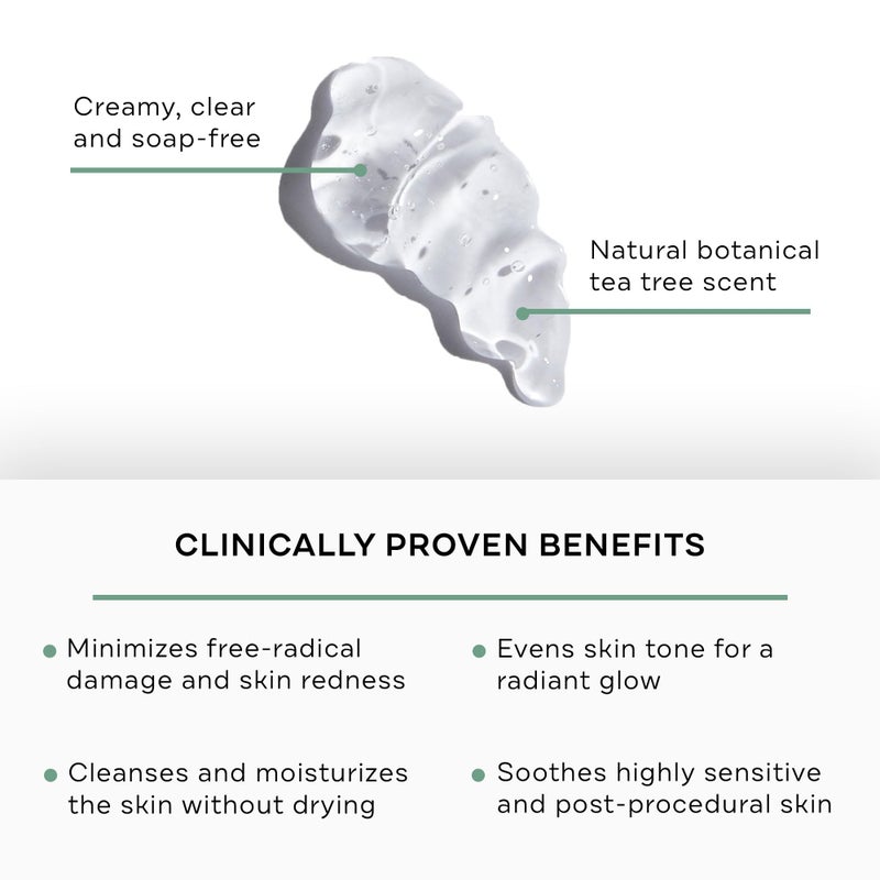 Replenix Green Tea Gentle Soothing Facial Cleanser, Medical-Grade Sensitive Skin Face Wash, Now with New & Improved Packaging (6.7 fl. oz) - Image 2