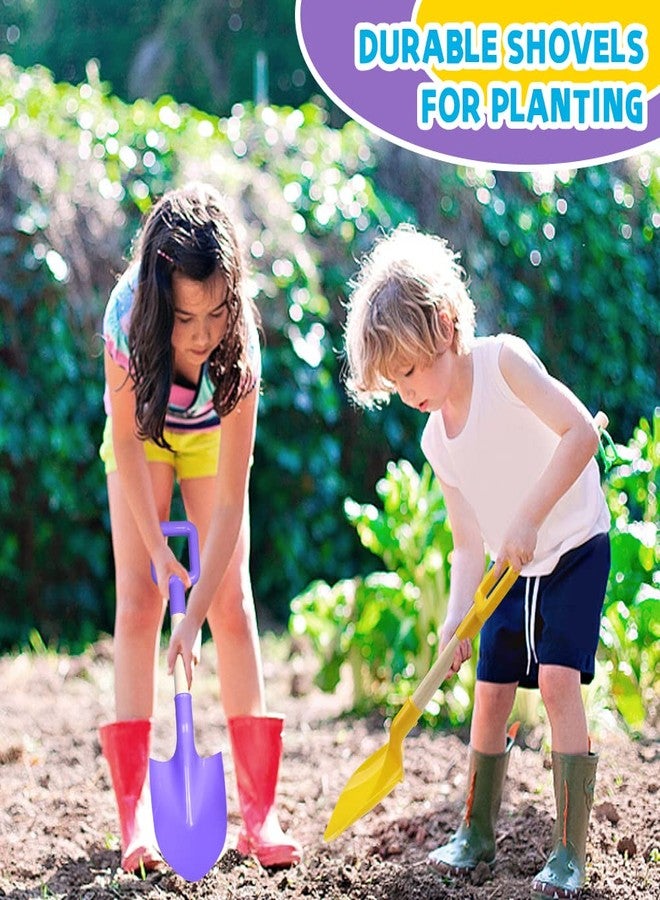 Anzmtosn Kids Garden Tool Shovels Toys, 16" Long Kids Beach Spades Sand Shovels Toys for Adults Gardening Tools Garden Kit Travel Sandbox Toy Sturdy Snow Scoop Durable Wood Handle Spade for Digging Sand Snow - Image 4
