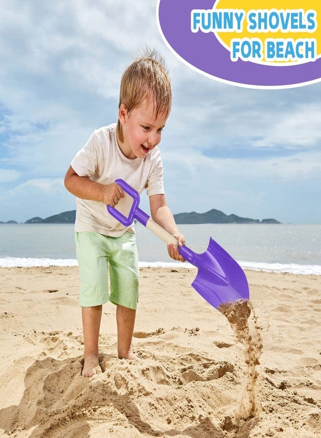 Anzmtosn Kids Garden Tool Shovels Toys, 16" Long Kids Beach Spades Sand Shovels Toys for Adults Gardening Tools Garden Kit Travel Sandbox Toy Sturdy Snow Scoop Durable Wood Handle Spade for Digging Sand Snow - Image 5