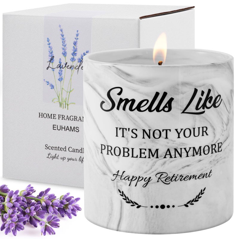 EUHAMS Retirement Gifts for Women Men - Happy Retirement Gifts 2024-Coworker Leaving Gifts-Farewell Gifts-Funny Retirement Gifts for Coworker  Boss  Teacher  Nurse  Bestie  Dad  Mom Retired-9.5 Oz Lavender - Image 1