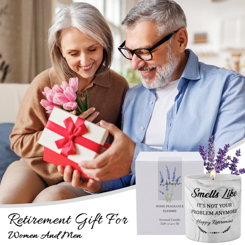 EUHAMS Retirement Gifts for Women Men - Happy Retirement Gifts 2024-Coworker Leaving Gifts-Farewell Gifts-Funny Retirement Gifts for Coworker  Boss  Teacher  Nurse  Bestie  Dad  Mom Retired-9.5 Oz Lavender - Image 2