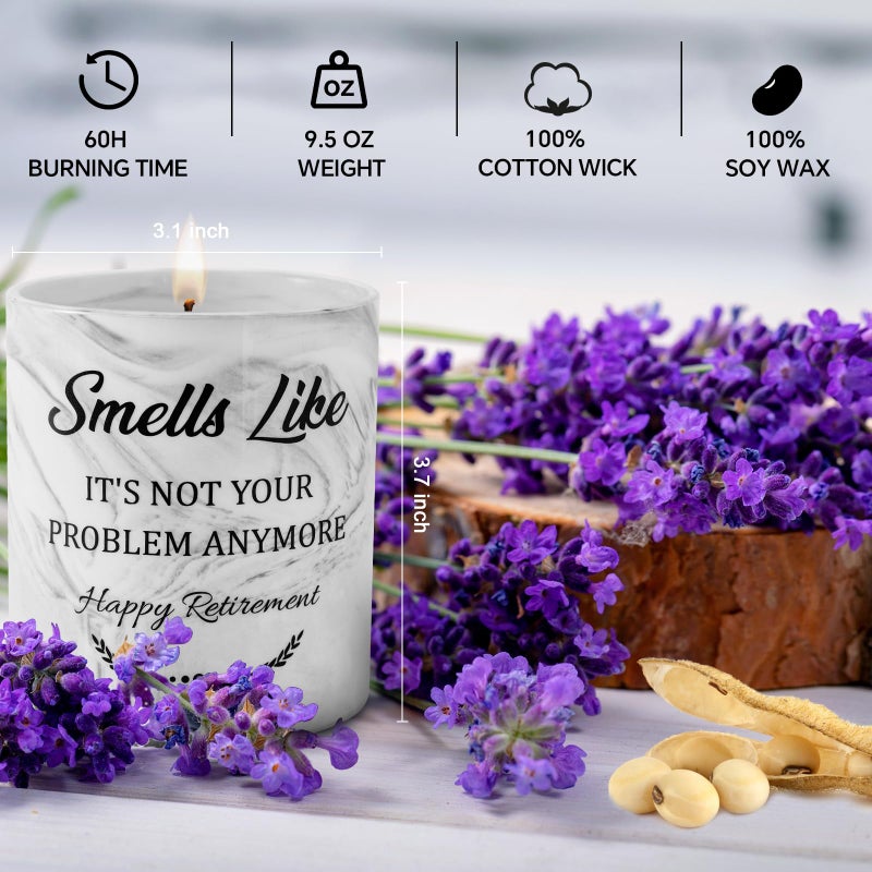EUHAMS Retirement Gifts for Women Men - Happy Retirement Gifts 2024-Coworker Leaving Gifts-Farewell Gifts-Funny Retirement Gifts for Coworker  Boss  Teacher  Nurse  Bestie  Dad  Mom Retired-9.5 Oz Lavender - Image 3