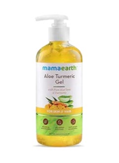 Mamaearth Aloe Turmeric Gel From 100% Pure Aloe Vera For Face, Skin & Hair with Turmeric & Vitamin E 300 ML  - Image 1