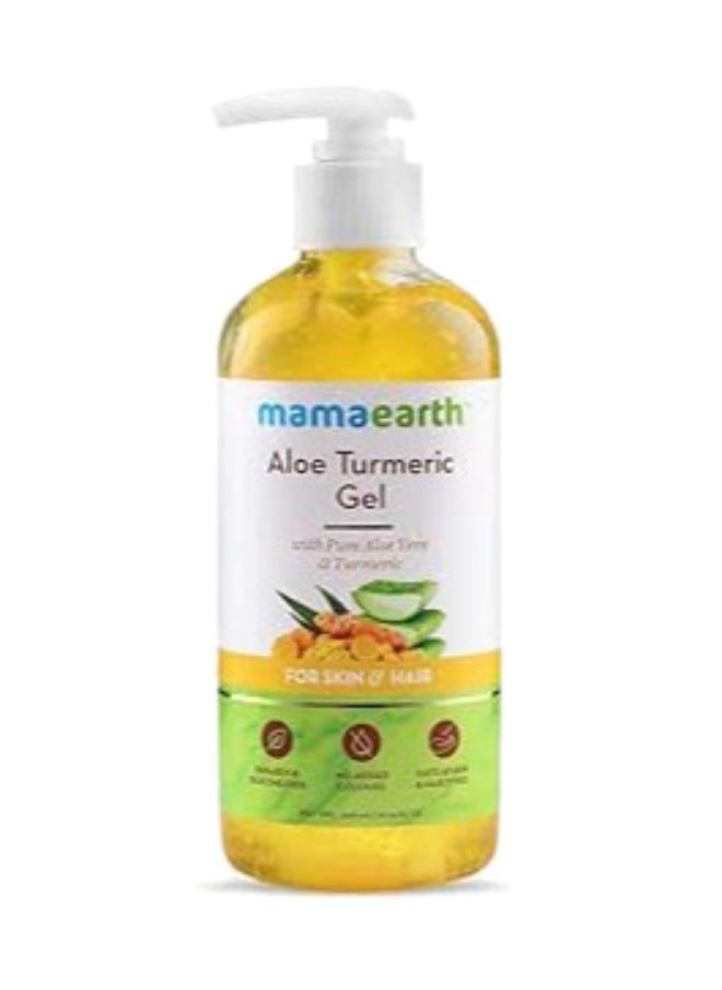 Mamaearth - Aloe Turmeric Gel From 100% Pure Aloe Vera For Face, Skin & Hair with Turmeric & Vitamin E 300 ML - Image 1