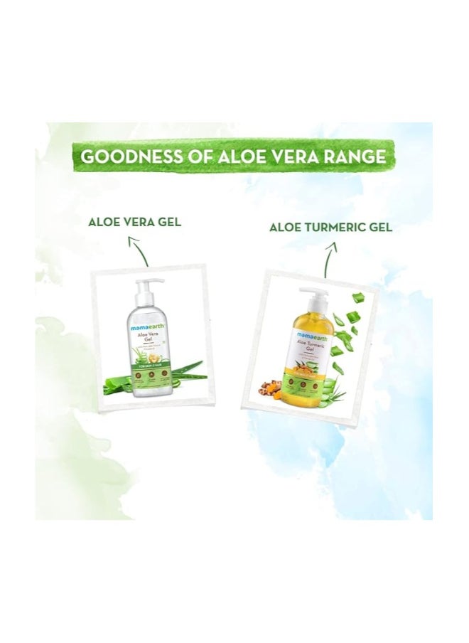 Mamaearth - Aloe Turmeric Gel From 100% Pure Aloe Vera For Face, Skin & Hair with Turmeric & Vitamin E 300 ML - Image 1