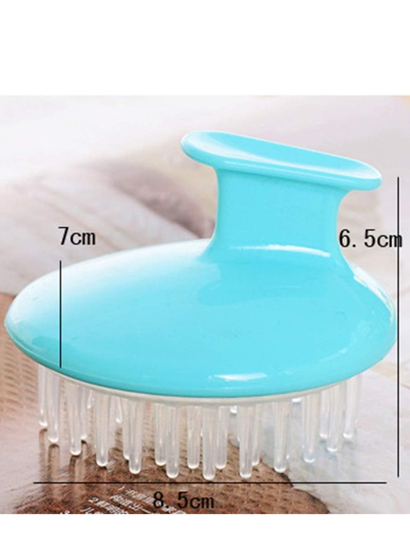 Generic Shampoo Brush Silicone Head Body Shampoo Scalp Massage Brush Comb Hair Washing Comb Shower Bath Brush  - Image 4