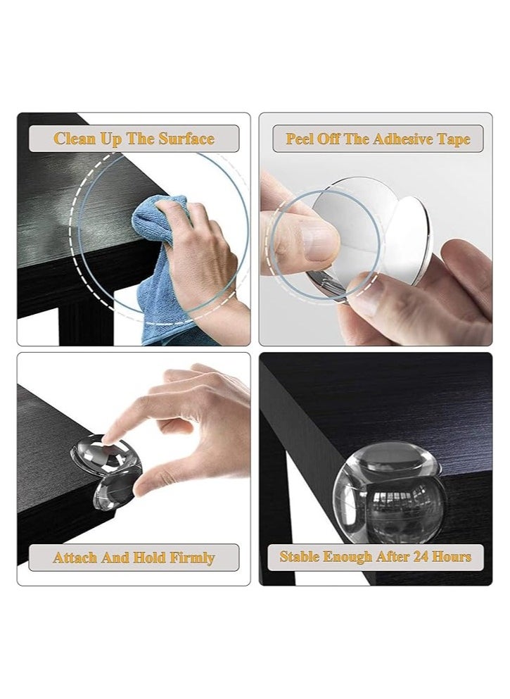 Spaceshoop Children Safety Table Corner Guard  4 Piece Clear  - Image 3