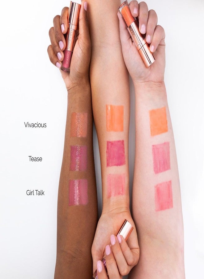 Kandi Koated Lacquer Illuminating Lip Cream [Tease] Creamy Lip Gloss | Natural Colors, Moisturizing Lip Lacquer, Paraben-Free, Cruelty-Free | Beauty & Makeup - Image 4