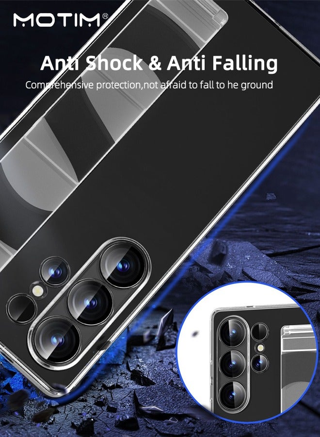 Motim Samsung Galaxy S25 Ultra Case Cover, Samsung Galaxy S25 Ultra Standing Grip Case, Wrist Strap Design, Full Body Coverage Shockproof Phone Cover, Anti-Fall Anti-Scratch Anti-fingerprint Protective Case  - Image 3