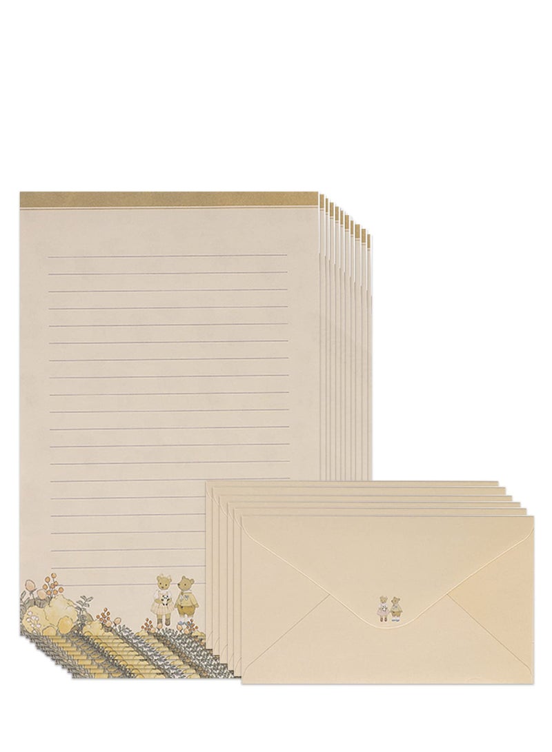 Zikra Stationary Paper and Envelopes Set Writing Paper and Envelopes, 60Pcs Lovely Stationary Paper and 30Pcs Envelopes, Letter Set A5 Lined Writing Paper and Envelopes for Office, Home, School - Image 1