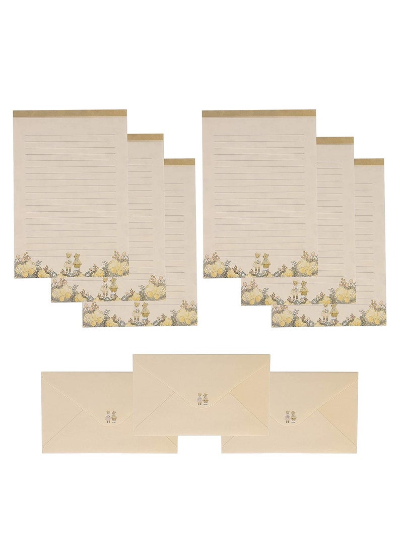 Zikra Stationary Paper and Envelopes Set Writing Paper and Envelopes, 60Pcs Lovely Stationary Paper and 30Pcs Envelopes, Letter Set A5 Lined Writing Paper and Envelopes for Office, Home, School - Image 2