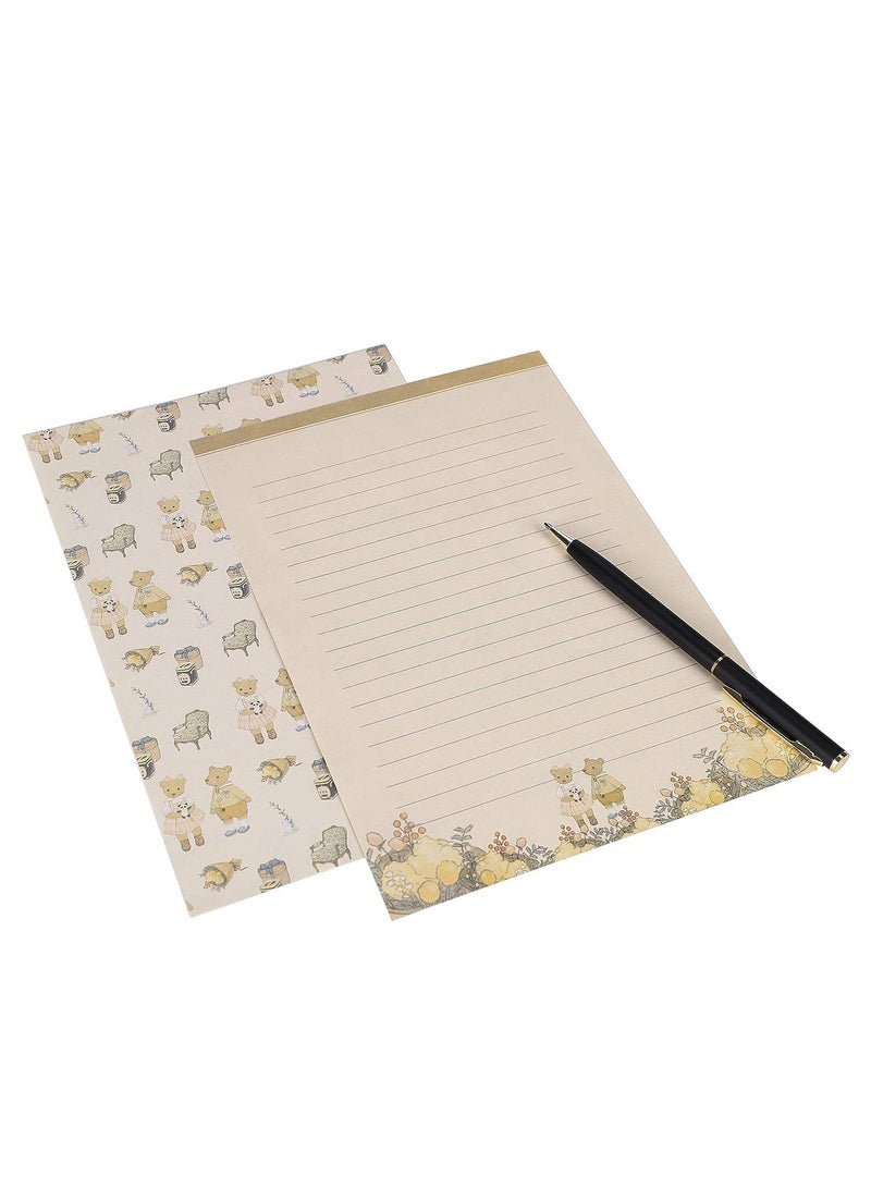 Zikra Stationary Paper and Envelopes Set Writing Paper and Envelopes, 60Pcs Lovely Stationary Paper and 30Pcs Envelopes, Letter Set A5 Lined Writing Paper and Envelopes for Office, Home, School - Image 3