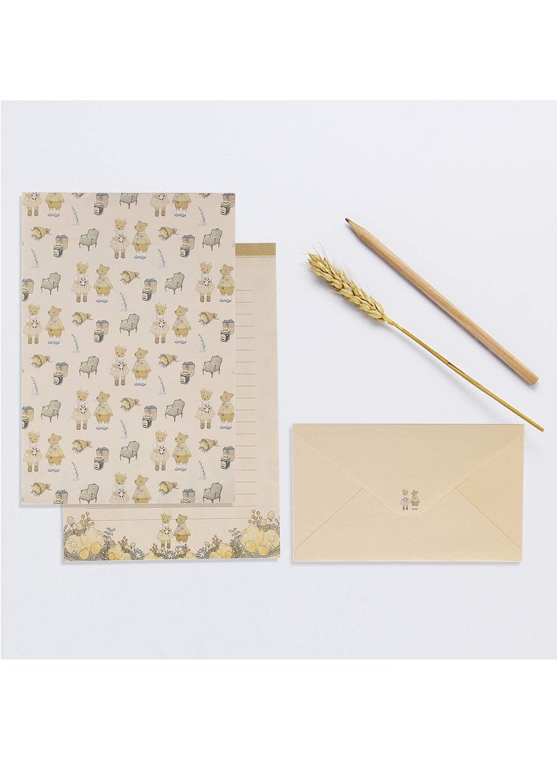 Zikra Stationary Paper and Envelopes Set Writing Paper and Envelopes, 60Pcs Lovely Stationary Paper and 30Pcs Envelopes, Letter Set A5 Lined Writing Paper and Envelopes for Office, Home, School - Image 4