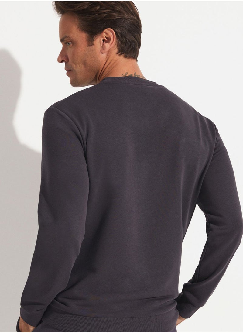 JUNE - Casual Embroidered Sweatshirt - Image 1