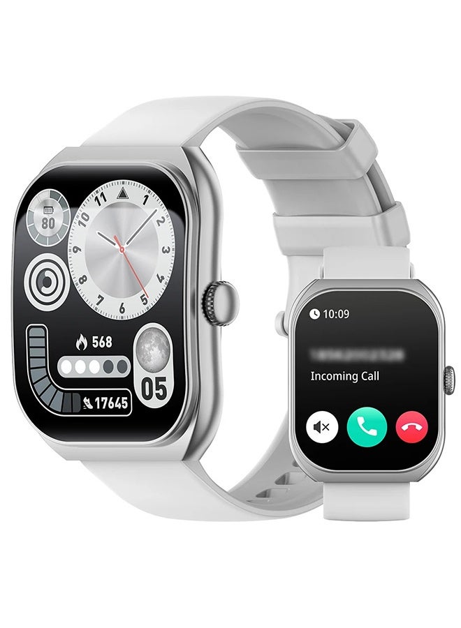 RollsTimi  Smart Watch for iOS and Android Phones, HD 2.01" Screen Smart Watches for Women Men,1ATM Waterproof,123+ Sports Modes Fitness Activity Tracker,Sleep Monitor Steps Calories Counter,Grey - Image 1