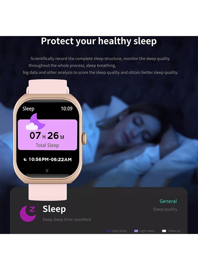 RollsTimi  Smart Watch for iOS and Android Phones, HD 2.01" Screen Smart Watches for Women Men,1ATM Waterproof,123+ Sports Modes Fitness Activity Tracker,Sleep Monitor Steps Calories Counter,Grey - Image 2