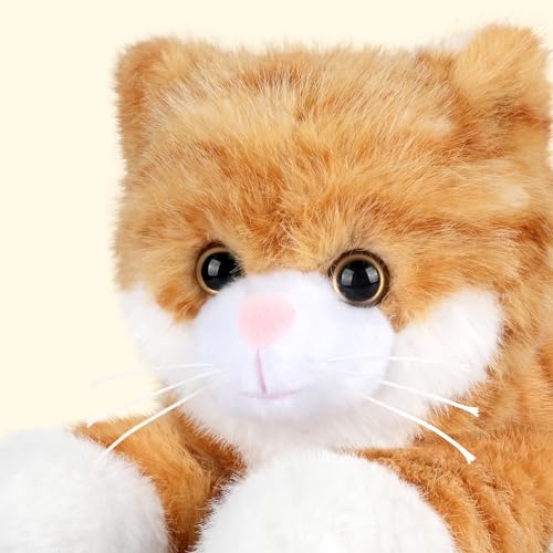 SuzziPals Heatable Coolable Orange Cats Stuffed Animals Microwave Heating Pad Animals for Discomfort Orange Cats Cute Stuff for Companion Lavender Stuffed Animals Plush Toys Gifts - Image 5
