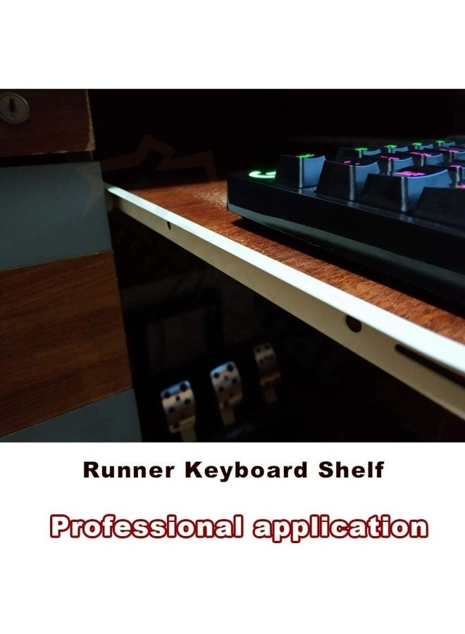 HASANAT ESSENTIALS أدراج هاسانات الأساسية مع عجلات - انزلاقات أدراج للطاولات وخزائن الملابس ووحدات التخزين (بيضاء) (12 بوصة) - Image 4