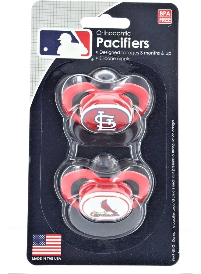 MasterPieces Baby Fanatic MLB St. Louis Cardinals Unisex Pacifiers - Image 1