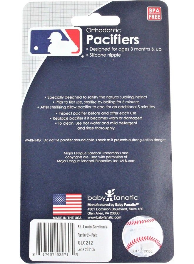 MasterPieces Baby Fanatic MLB St. Louis Cardinals Unisex Pacifiers - Image 2