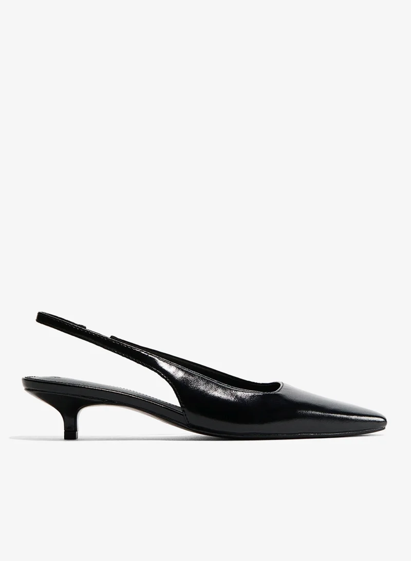H&M Kitten-heeled slingbacks