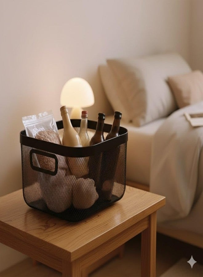 BLISSBORN Multipurpose White Mesh Storage Container - Ideal for Kitchen, Pantry, Bathroom, Office Organization - Image 5