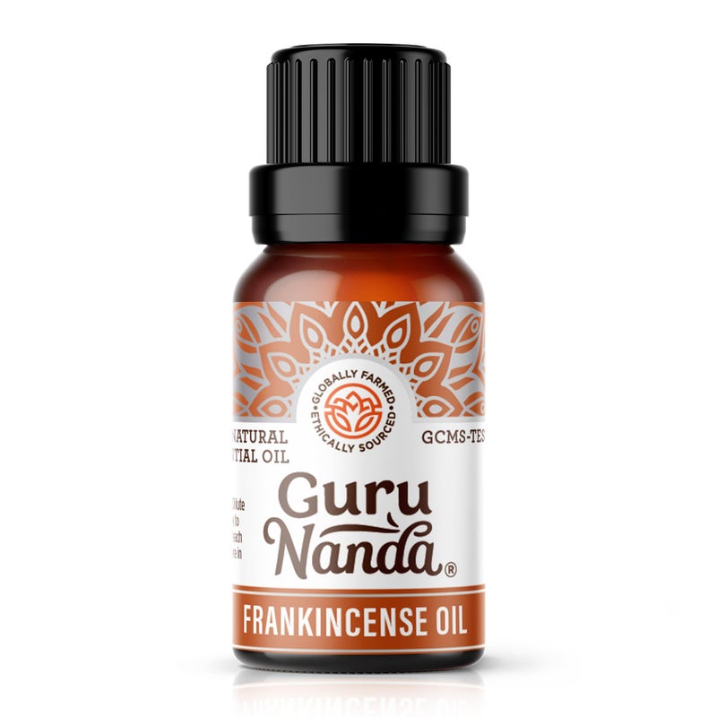 GuruNanda Frankincense Essential Oil, 100% Pure, Natural and Undiluted Diffuser Oil for Aromatherapy, Massages & DIY Recipies, Promotes Comfort & Supports Radiant-looking Skin (0.5 fl Oz) - Image 1