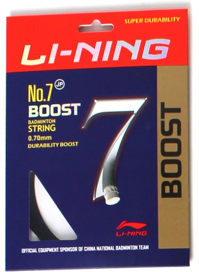 Li-Ning No.7 Boost Badminton String, Black Storm - Image 1
