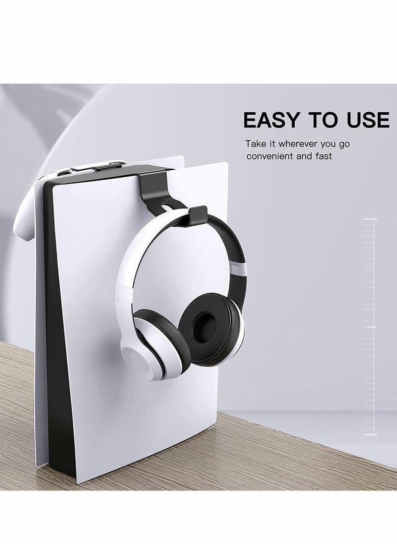 2 Pack Stand for PS5 3D Wireless Headset, Headphone and Controller Stand Hook that Makes Game Accessories Easy to Store, Black