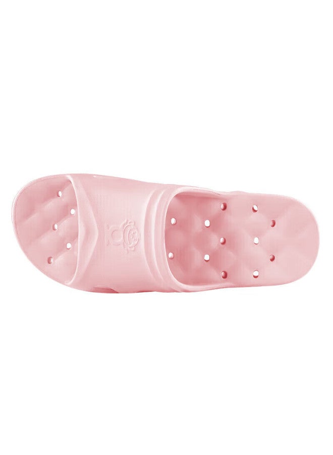 Baihou Side-draining Non-slip Massage Hollow Slippers For Men And Women, Couples, Students, Bathroom, Breathable Sandals, Pink, Size 40-41 - Image 4