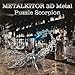 Metalkitor Scorpion 3D Metal Puzzles Kits for Adults Teens 454 Pcs Mechanical Assembly Models 4 Hours to Build Ideal for Gifts and Decorations Silver - Image 4