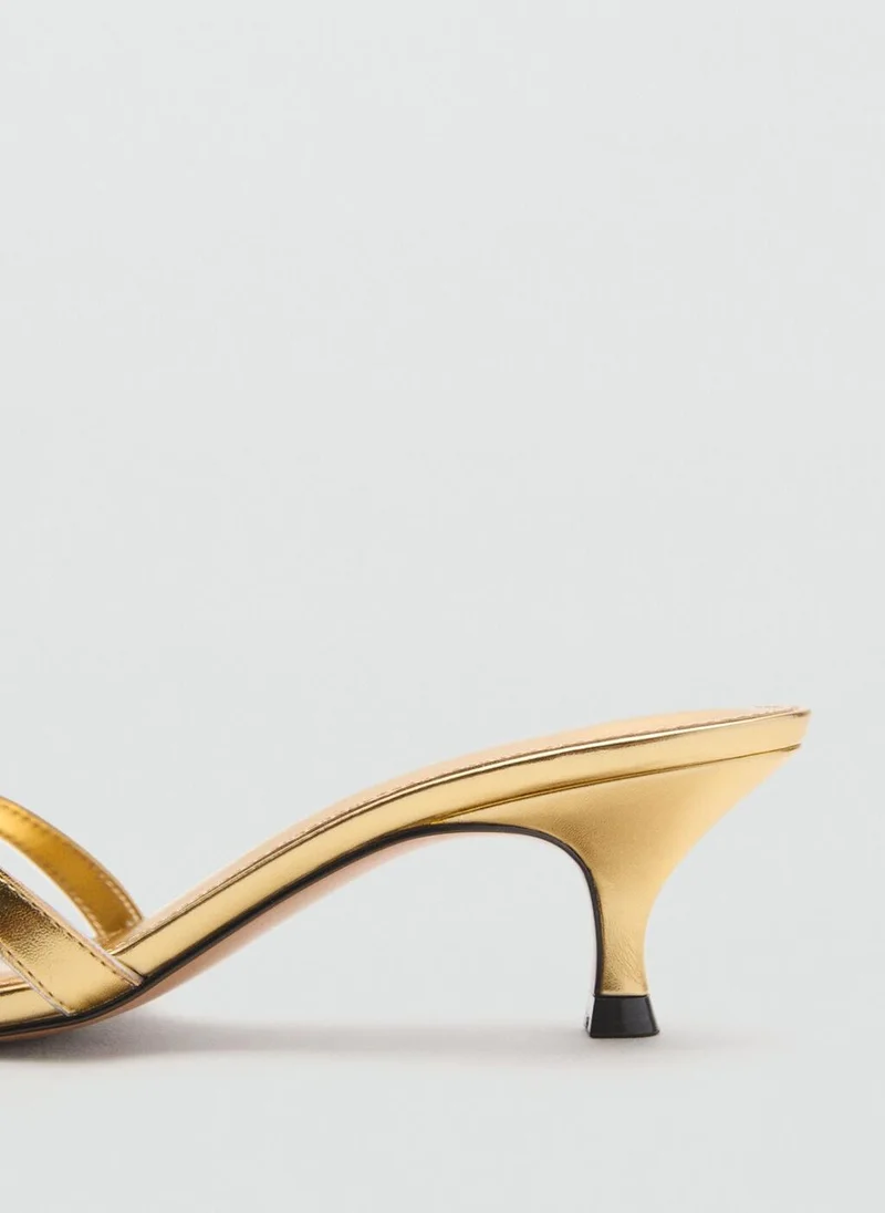 MANGO Kitten Heel Sandals With Straps