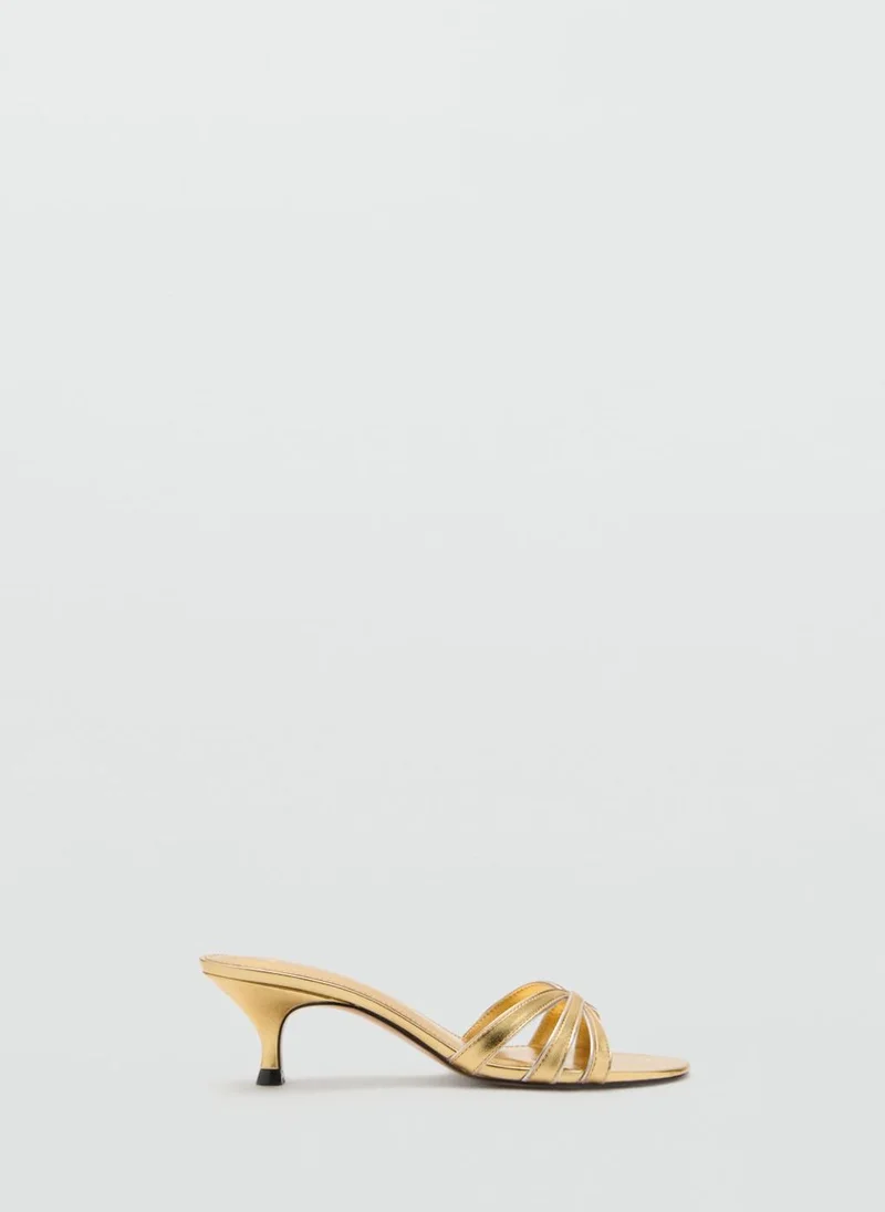 MANGO Kitten Heel Sandals With Straps