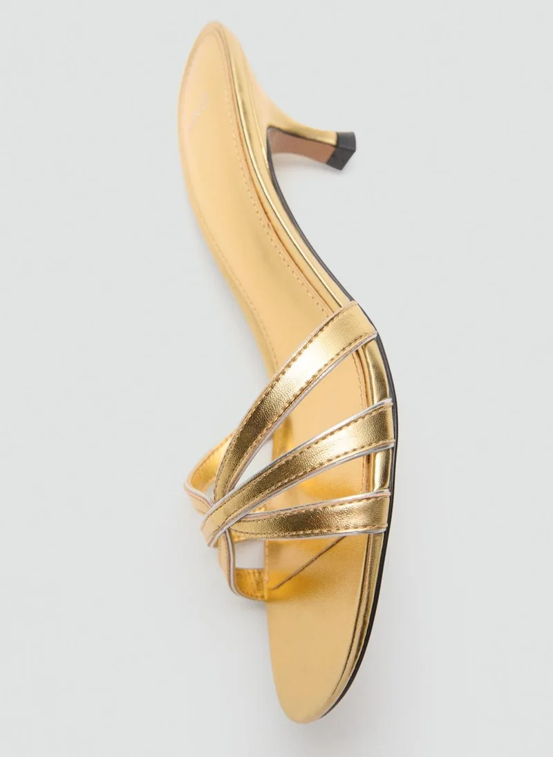 MANGO Kitten Heel Sandals With Straps