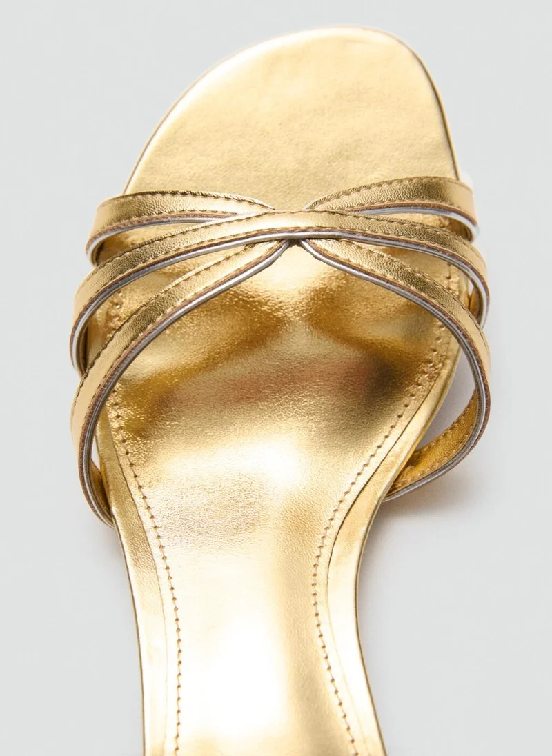 MANGO Kitten Heel Sandals With Straps