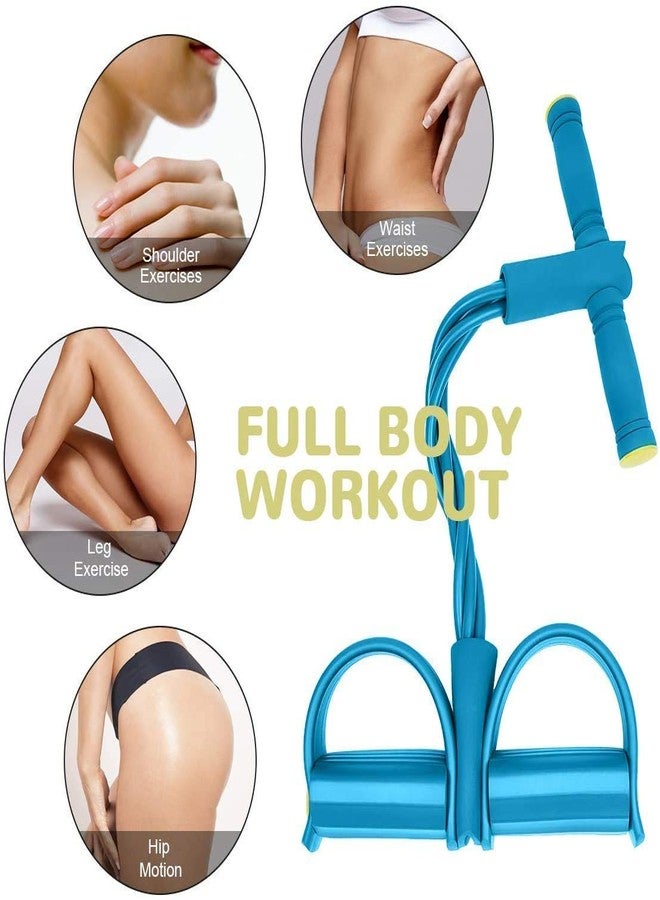 PAVITYAKSH Pull REDUSER Pedal Resistance Band 4-Tube Natural Latex Elastic Sit-up Pull Rope - Image 5