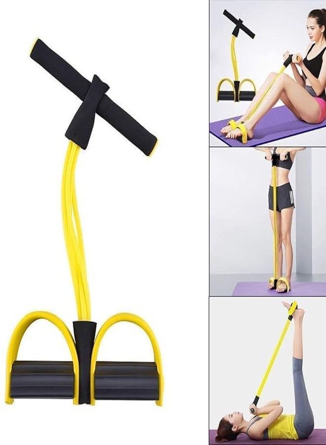 PAVITYAKSH Pull REDUSER Pedal Resistance Band 4-Tube Natural Latex Elastic Sit-up Pull Rope - Image 4