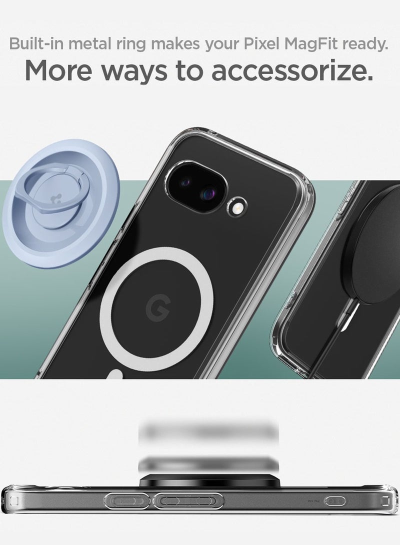 Spigen Ultra Hybrid MagFit for Google Pixel 9a Case Cover with MagSafe (2025) - Clear White - Image 4