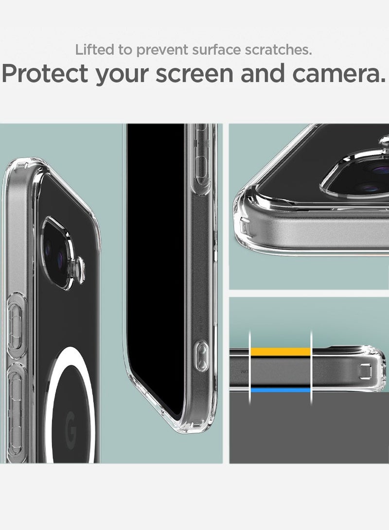 Spigen Ultra Hybrid MagFit for Google Pixel 9a Case Cover with MagSafe (2025) - Clear White - Image 5