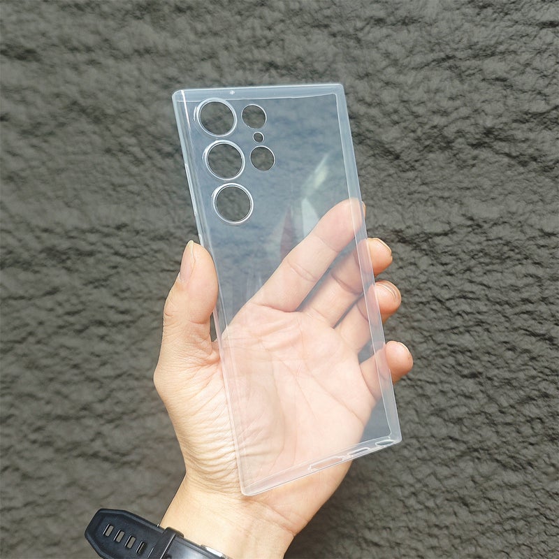 غلاف هاتف سامسونج جالاكسي S25 / S26 صلب رفيع للغاية مطفي شفاف، غطاء كمبيوتر صلب خفيف الوزن مضاد لبصمات الأصابع والصدمات - Image 1