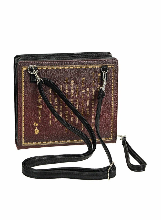 Things2Die4 Vinyl Phantom of the Opera Book Handbag Novelty Clutch Purse Crossbody Bag - Image 3