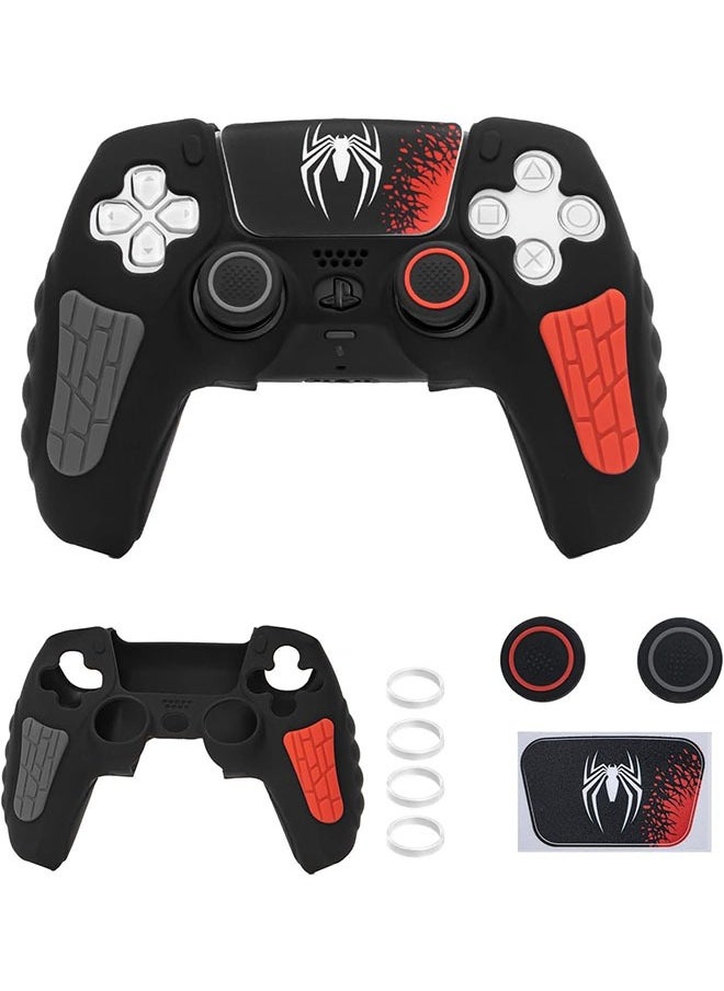 ZVEV Case Cover for PS5/PS5 Slim Wireless Controller for Dual Sense Leather Texture Soft Silicone Protection Anti-scratch Anti-fall Case Cover Electronic game Machine Accessories  - Image 1
