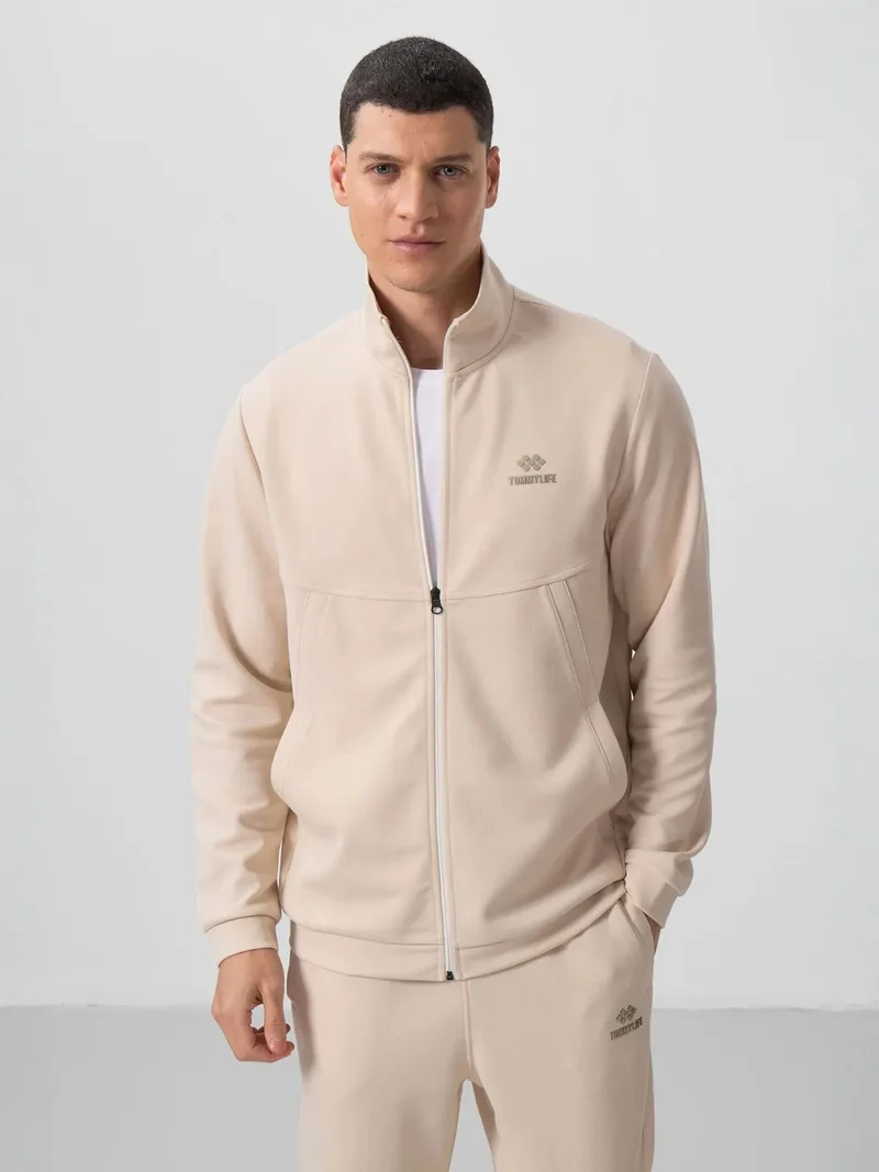 تومي لايف TOMMY Men's Long-sleeve Zip Sweatshirt And Pants Set