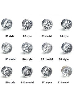 1:10 Racing Tire 94123 Tamiya TT01/TT02 RV D4D3 Flat Running Tire FW06 Bald Flat Running Tire-Color:Can Match B Wheel Hub, Note Style